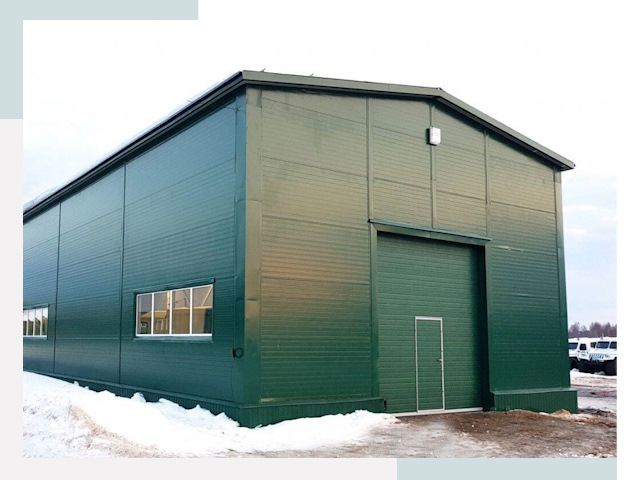 Двускатные ангары в Краснотурьинске