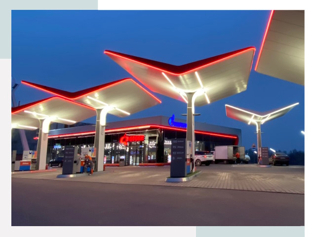 Навесы для АЗС в Краснотурьинске